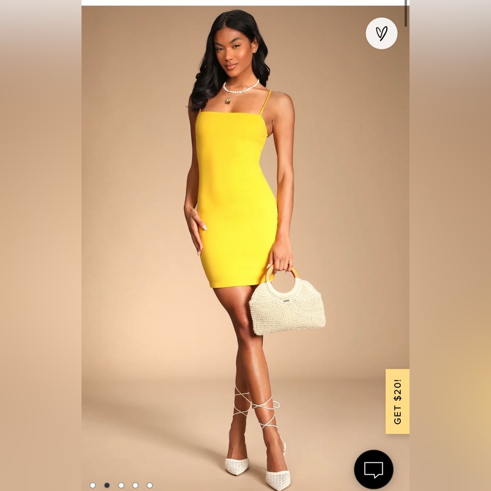 Yellow Bodycon Dress